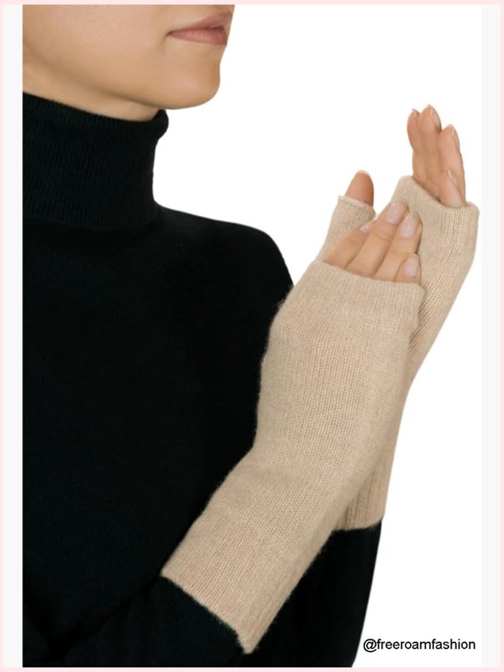 Cashmere Fingerless Mitts - Soft, Warm, Winter Accessory